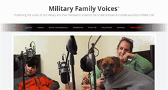 Desktop Screenshot of militaryfamilyvoices.us