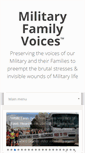 Mobile Screenshot of militaryfamilyvoices.us