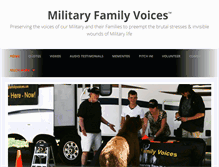 Tablet Screenshot of militaryfamilyvoices.us